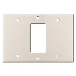 Blank Decor Blank Switch Plate Cover – Light Almond