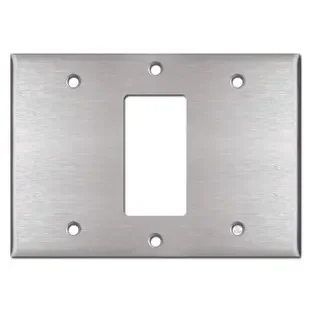 Blank Decora Blank Switch Plate – Stainless Steel