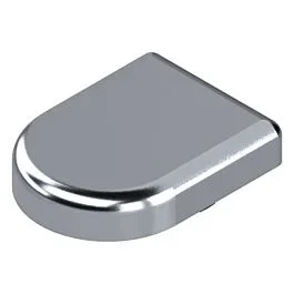 Blum Clip Top D-Shaped Glass Door Hinge Cover Cap, Silver