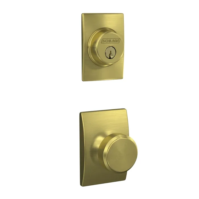 Bowery Knob with Century Rose Interior Active Trim – Schlage Residential
