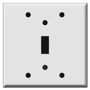 Box Mount 2-Gang 1 Toggle Light Switch Covers