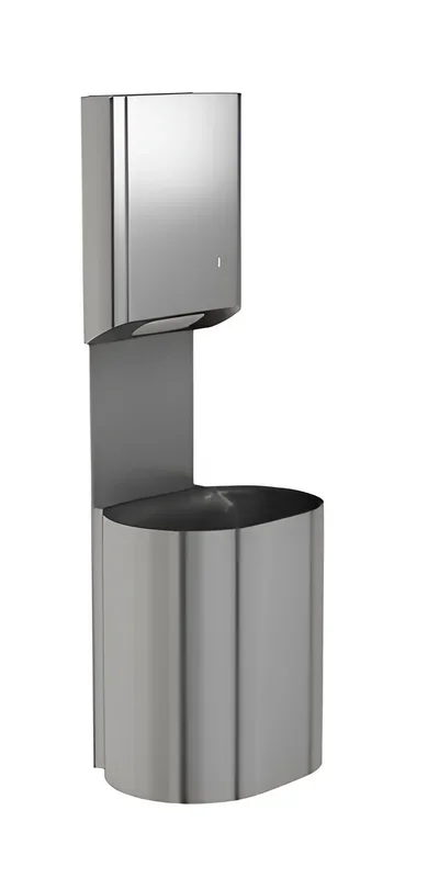 Bradley Towel/Waste Unit – Surface Mounted P-Shape, 14 GAL