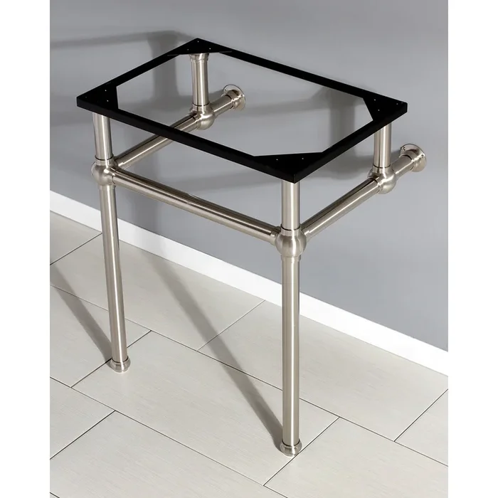 Brass Console Sink Legs in Brushed Nickel by Kingston Brass