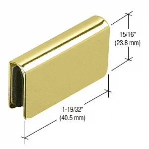 Brass Rectangular Strike Plate by C.R. Laurence