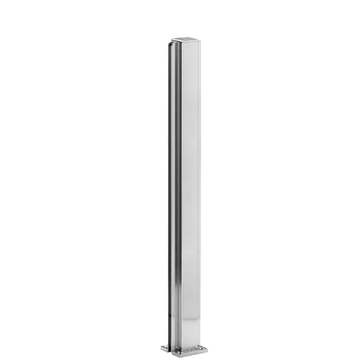 Brite Anodized 24″ Center Design Series Partition Post – C.R. Laurence