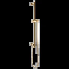Brizo Essential Shower Series Linear Round Slide Bar With Hose, Luxe Gold