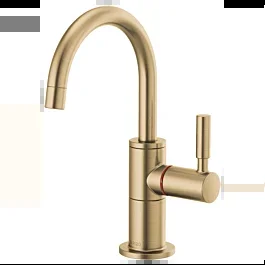 Brizo Instant Hot Faucet with Arc Spout, Luxe Gold