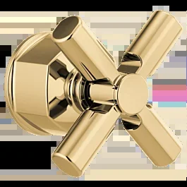 Brizo Invari Pressure Balance Valve Trim Cross Handle Kit, Polished Gold