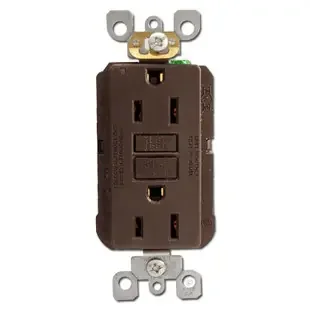 Brown 15 Amp GFI Receptacles