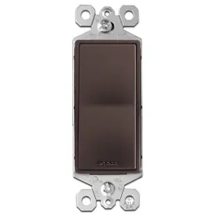 Brown 3 Way Rocker Switches