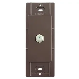 Brown Coaxial Cable Jack Inserts for Decorator Cover Plates