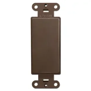 Brown Decora Rocker to Blank Switch Plate Filler