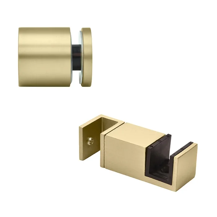 Brushed Bronze Replacement 90 Degree Accessory Kit for Colonia Sliding Shower Door System