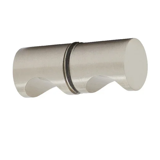 Brushed Nickel Back-to-Back E-Z Grip Style Knobs by C.R. Laurence