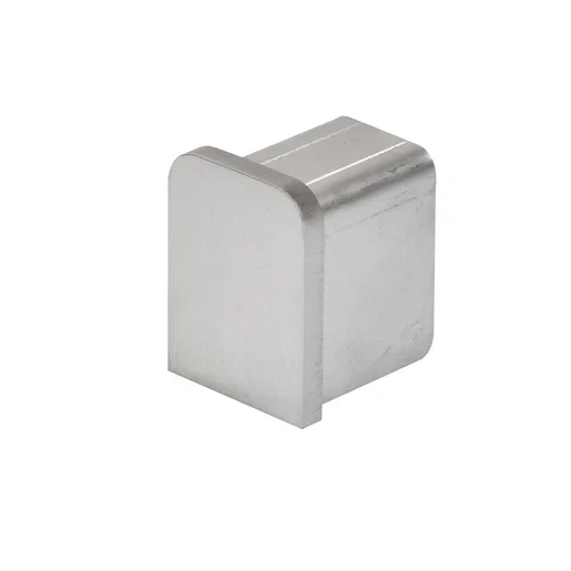 Brushed Stainless 11 Gauge End Cap for 1/2″ Cap Rail – C.R. Laurence