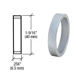 Brushed Stainless .256″ Straight Cylinder Ring – C.R. Laurence