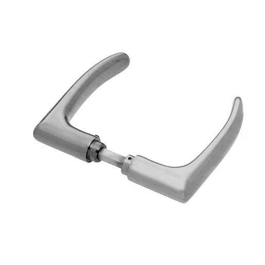 Brushed Stainless PTH Series Sculptured Style Lever Handles by C.R. Laurence