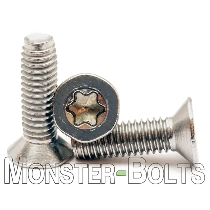 Bulk #10-24 6-Lobe (Torx® Star) Flat Head Taptite Alternative Thread-Rolling Screws, Full Thread, Zinc Bake & Wax – Monster Bolts