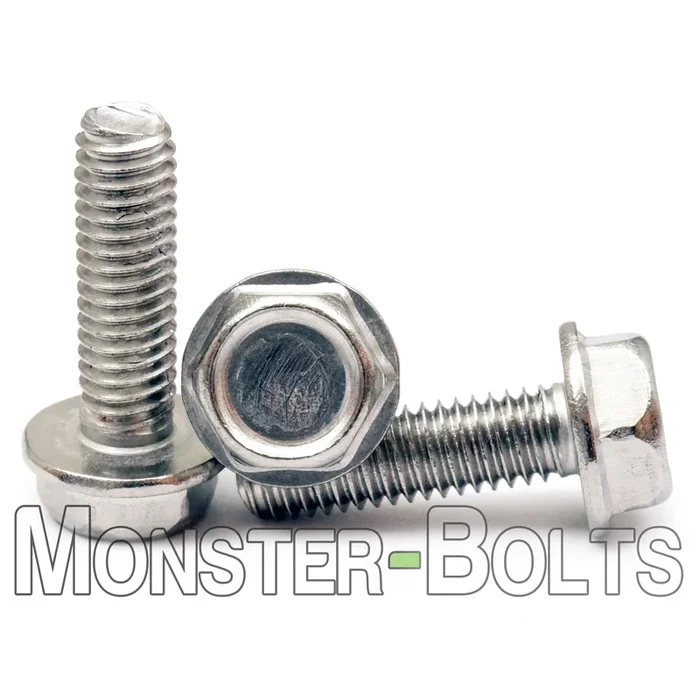 Bulk 3/8-16 Indented Hex-Washer Head Taptite Alternative Thread-Rolling Screws, Full Thread, 410 Stainless, Passivated + Wax – Monster Bolts