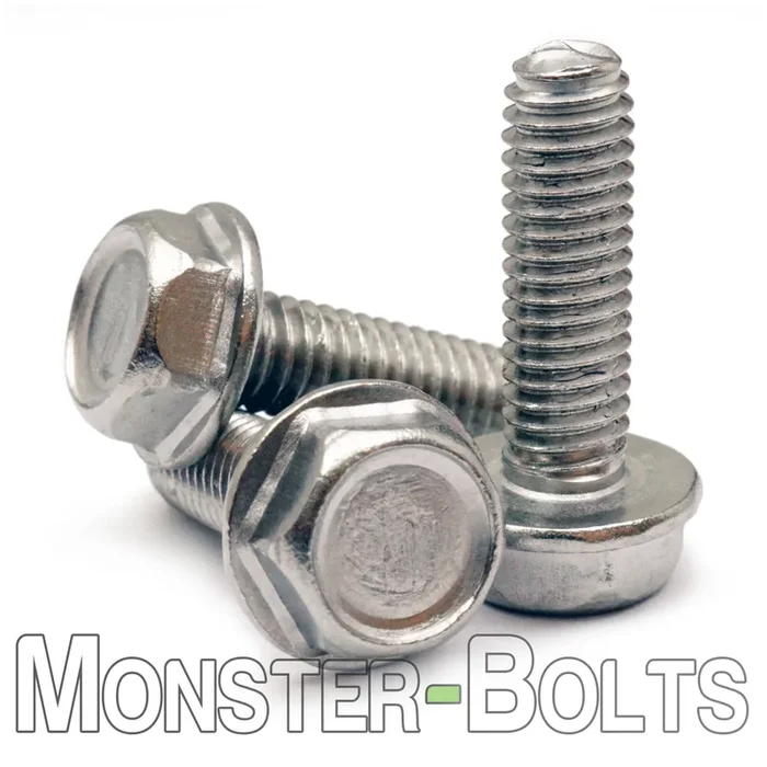 Bulk #4-40 Indented Hex-Washer Head Taptite Alternative Thread-Rolling Screws, Full Thread, Zinc Bake & Wax – Monster Bolts