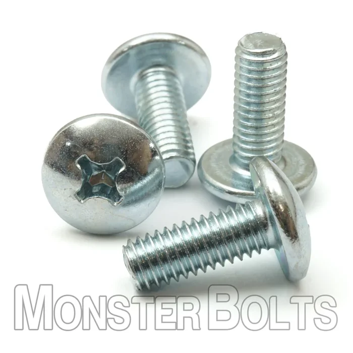 Bulk 4-40 Phillips Truss-Head Machine Screws – Zinc-Plated Steel | Fully Threaded