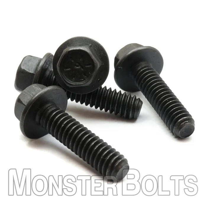 Bulk 5/8″-18 Hex Flange Bolts, Grade 8 Black Phosphate / Oil