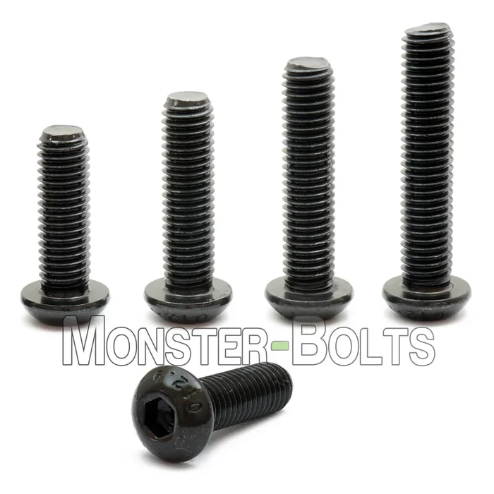 Bulk #6-32 Button Head Socket Cap screws, Alloy Steel with Black Oxide