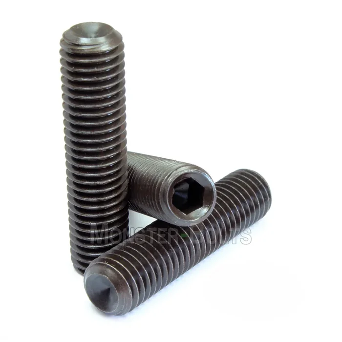 Bulk #6-32 Socket Set Screws, Cup Point, Alloy Steel, Thermal Black Oxide
