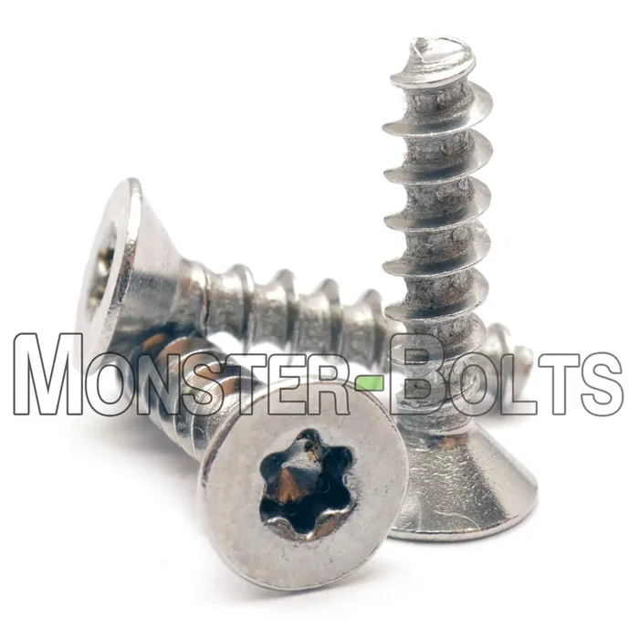 Bulk M3.5 Flat Head 6-Lobe PT Alternative (30°) Thread-Forming Screws – A2 Stainless – Monster Bolts
