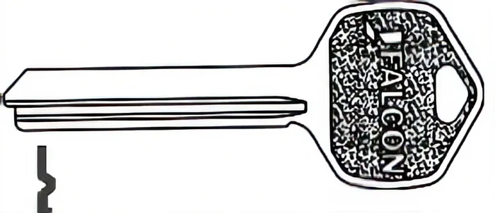 C Keyway Key Blank by Falcon – Architectural and Security Hardware