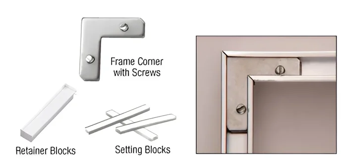 C.R. Laurence Decorative Mirror Frame Hardware Pack