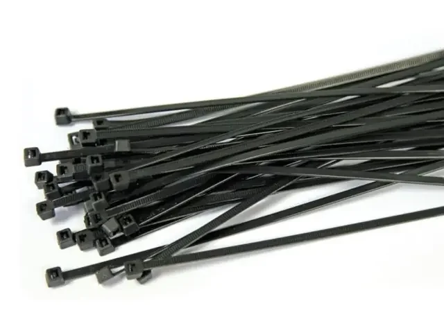 Cable Ties 5.5″ 40lb UV Black 100pc