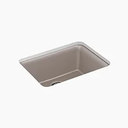Cairn 24-1/2″ undermount single-bowl kitchen sink in Matte Taupe