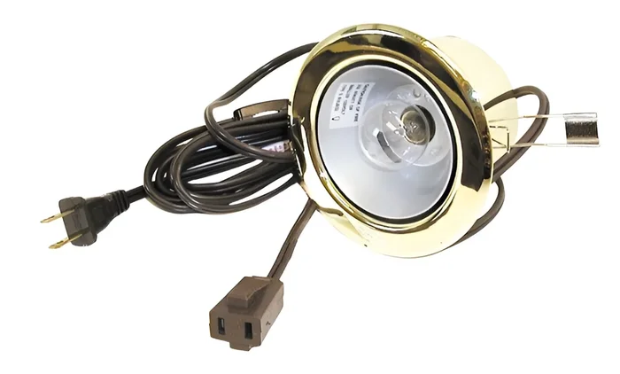 Can Clip 40w Frost Switch Polished Brass by SPECIALTY LIGHTING
