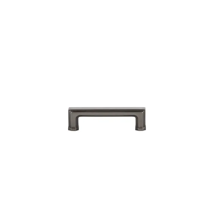 Carr 3″ Brass Handle Pull in Antique Pewter – Grandeur Premium Cabinet Hardware