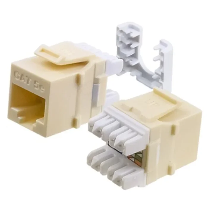 Cat5E Keystone Jack – Light Almond by Wavenet
