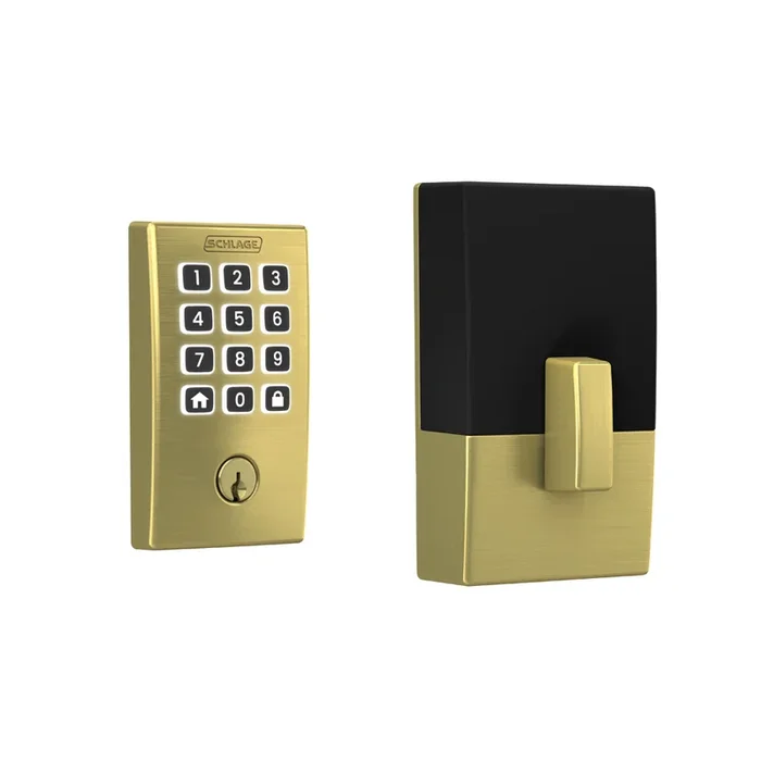 Century Arrive Smart Wifi Deadbolt – Satin Brass Finish
