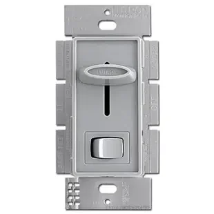CFL LED Universal Slide Dimmer + On Off Switch Lutron – Gray