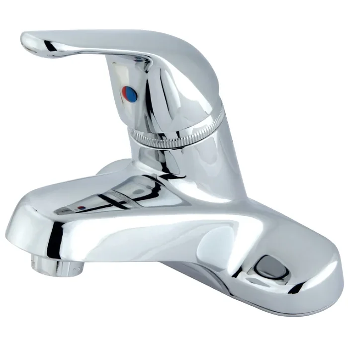 Chatham Single-Handle 4″ Centerset Bathroom Faucet with Grid Strainer, Polished Chrome – Kingston Brass