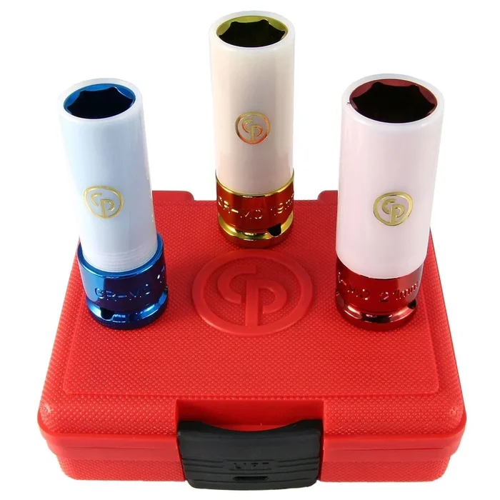 Chicago Pneumatic 8940164464 3pc 1/2″ Drive Metric Wheel Protection Impact Socket Set