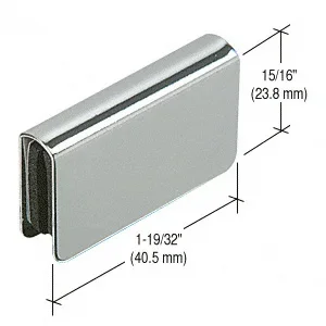 Chrome Rectangular Strike Plate by C.R. Laurence