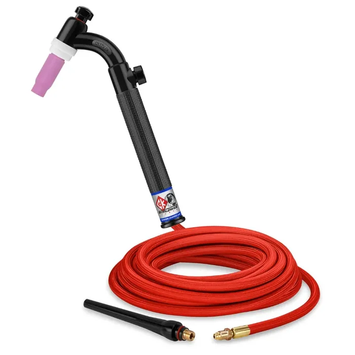 CK Worldwide CK17 Flex Head TIG Torch with Gas Valve