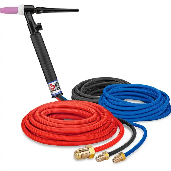 CK Worldwide CK18 Water Cooled TIG Torch with Gas Valve
