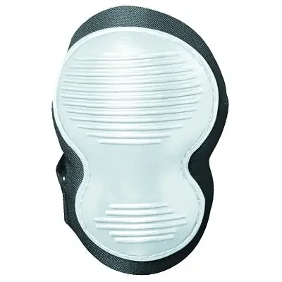 Classic Non-Marring Knee Pads, Hook-and-Loop, Black/White Cap