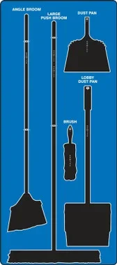 Clean & Sweep Store-Boards Board Red Shadow Black Combo Kit Ultra Aluma-Lite 1/Kit – PSB716RDBK
