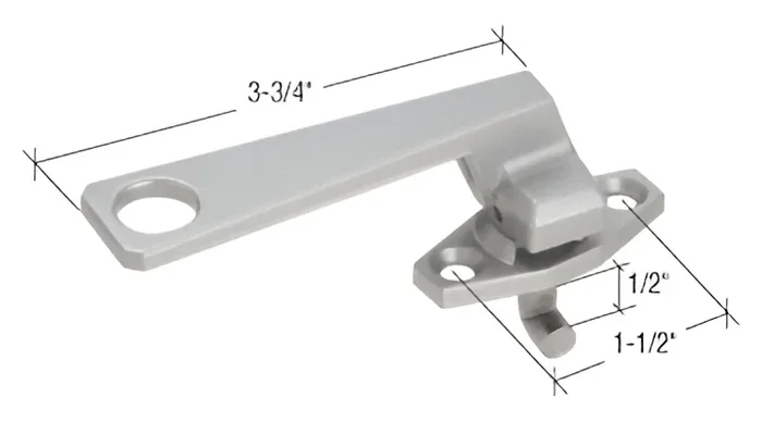 Clear Left Hand Pole Operated Cam Locking Handle by C.R. Laurence