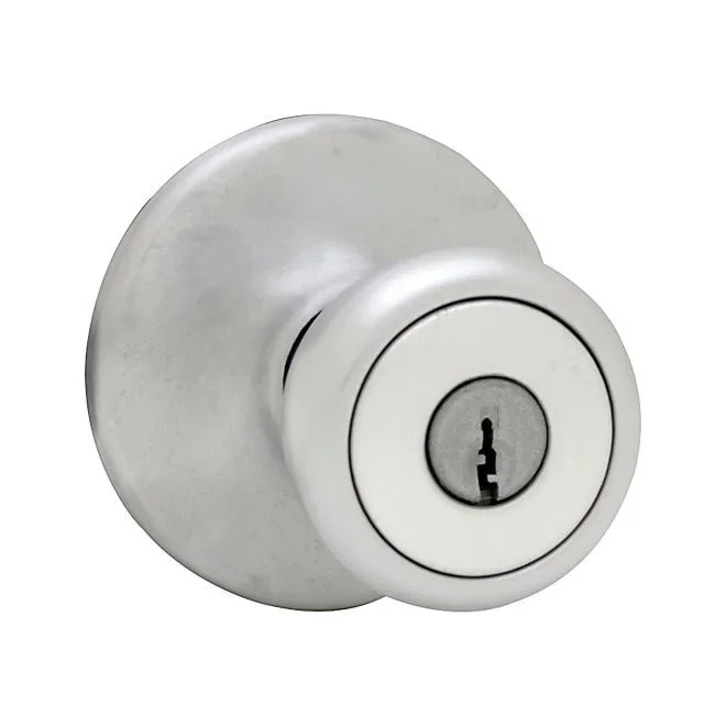 Clear Pack Mobile Home Entry Door Lock K6 Satin Chrome Finish by Kwikset