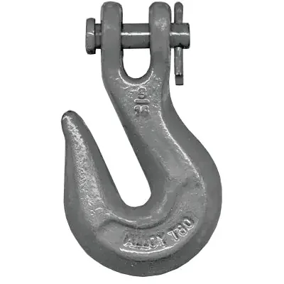 Clevis Grab Hook, 3/8 in, 7100 lb, Grade 80, Orange