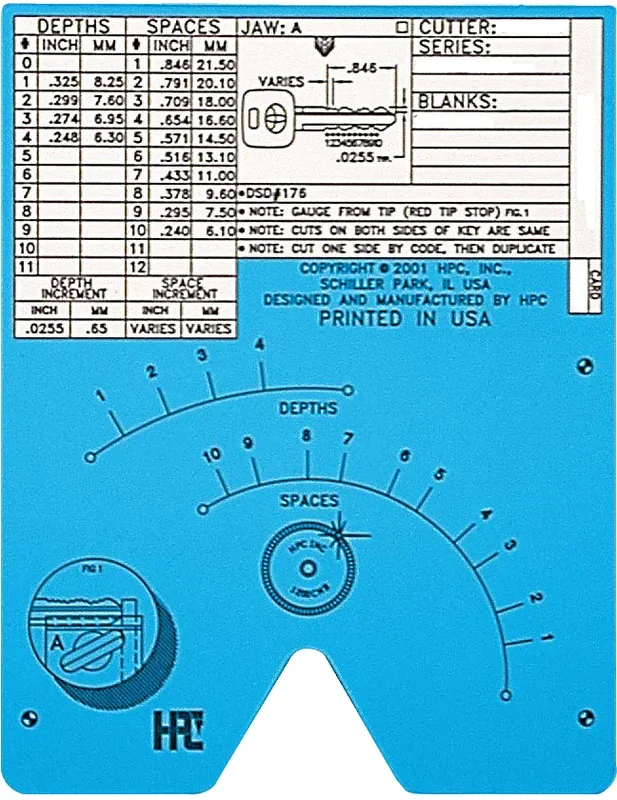 Code Card Kia Sephia 98 8 Cut – HPC Inc. Locksmith Equipment