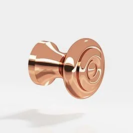 Colonial Bronze 139 Series 7/8″ (22mm) Diameter, Polished Copper Surface Mount Kitchen Cabinet Drawer Knob